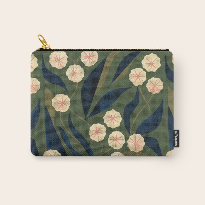 Green Floral Carry All Pouch Gallery Image 1