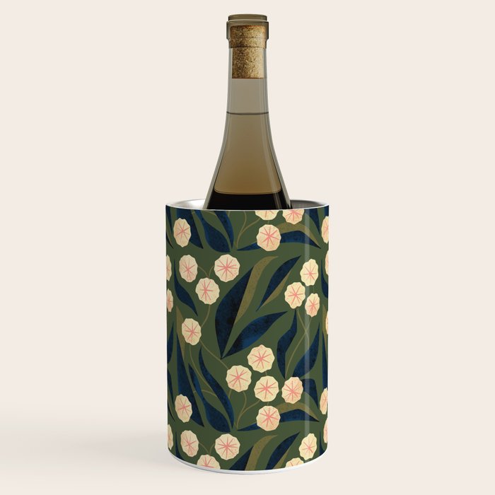 Green Floral Wine Chiller Gallery Image 1