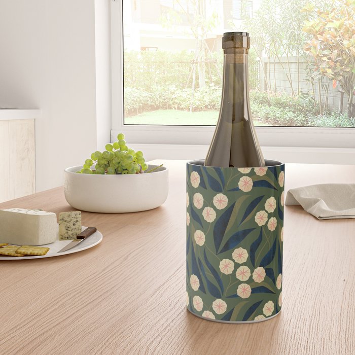 Green Floral Wine Chiller Gallery Image 4