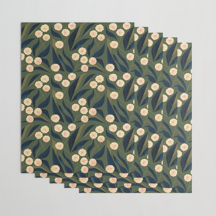 Green Floral Wrapping Paper Gallery Image 3