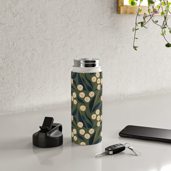 Green Floral Water Bottle Gallery Image 4