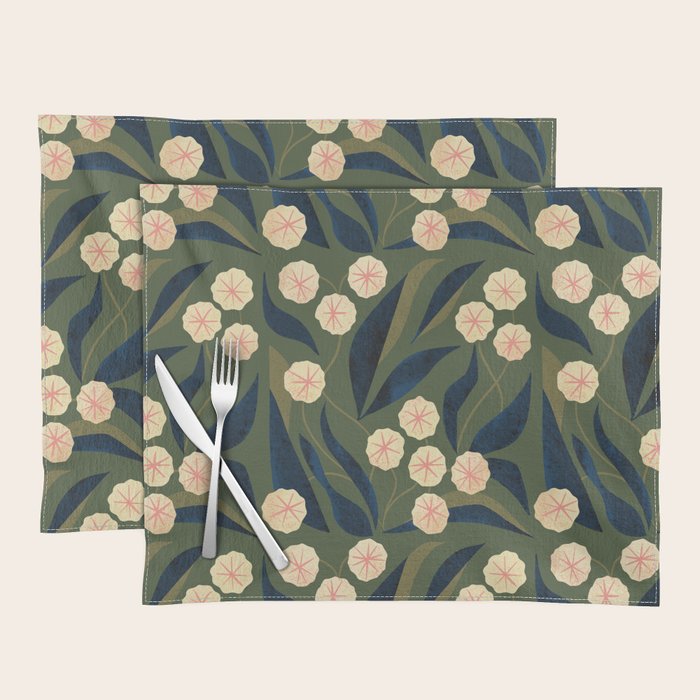 Green Floral Placemat Gallery Image 1