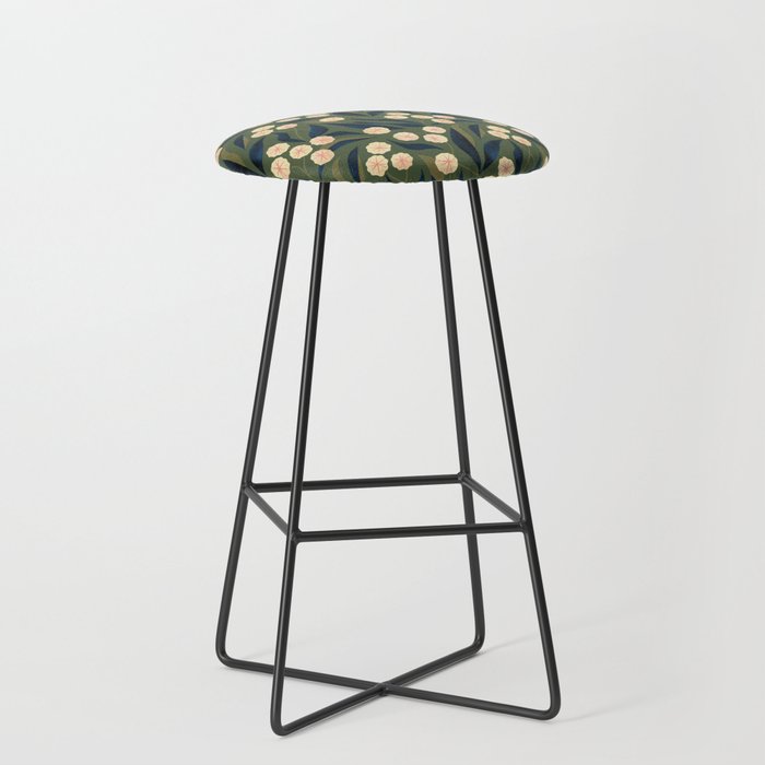 Green Floral Stool Gallery Image 1
