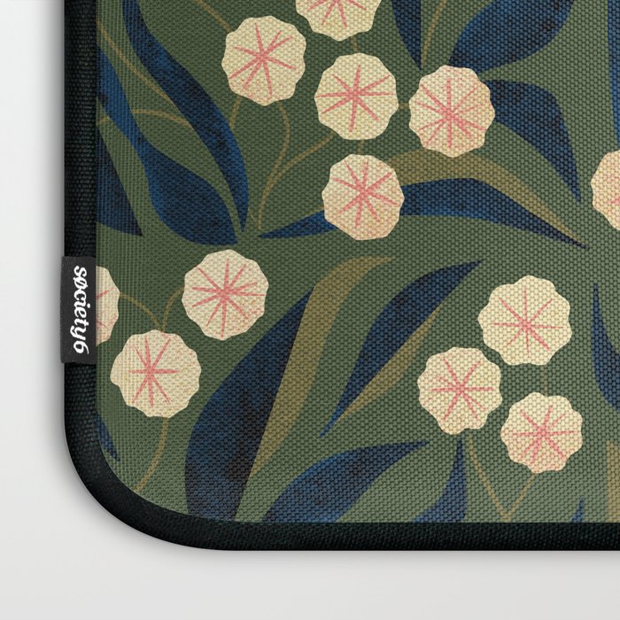 Green Floral Laptop Sleeve Gallery Image 3
