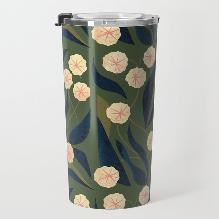 Green Floral Travel Mug Gallery Image 3