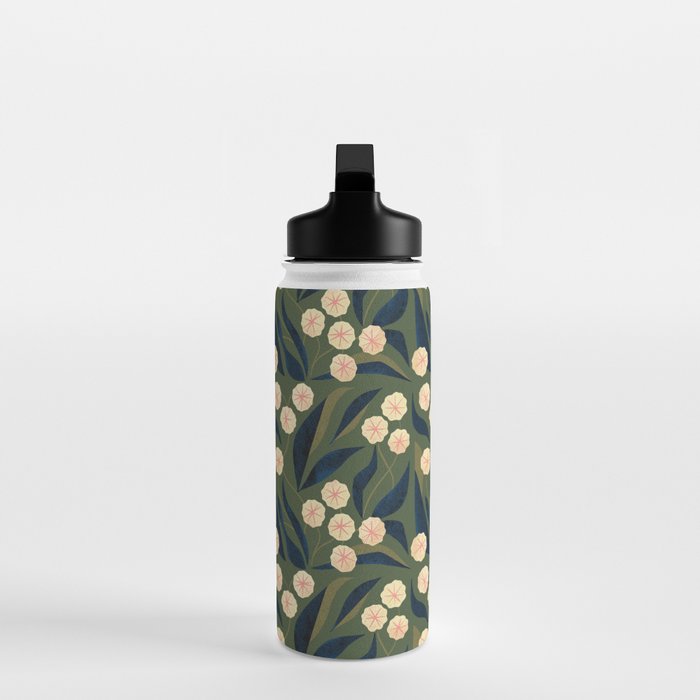 Green Floral Water Bottle Gallery Image 3