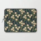 Green Floral Laptop Sleeve Gallery Image 1