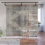 turkish floral - warm neutrals  Wall Mural Gallery Image 1