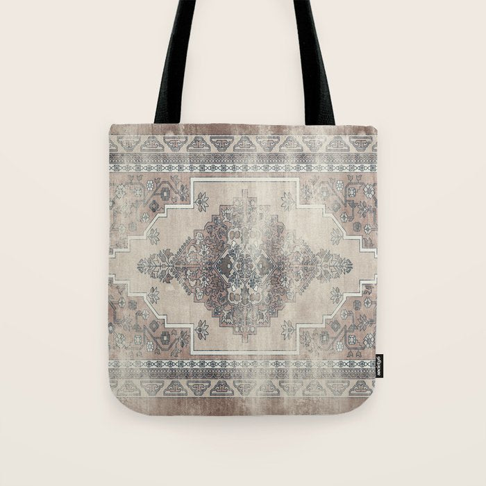 turkish floral - warm neutrals  Tote Bag Gallery Image 1