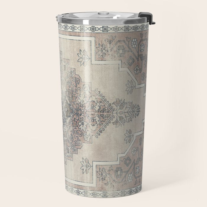 turkish floral - warm neutrals  Travel Mug Gallery Image 2