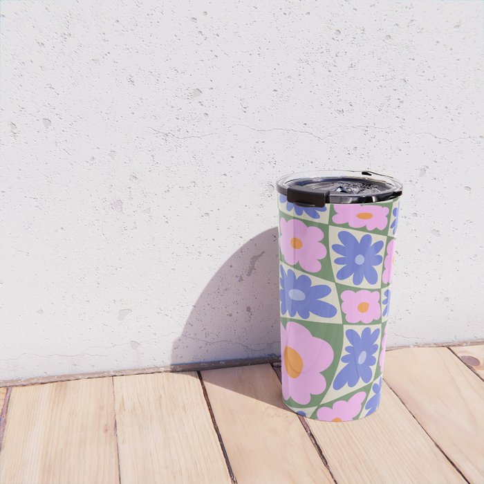 Floral seven Travel Mug Gallery Image 4