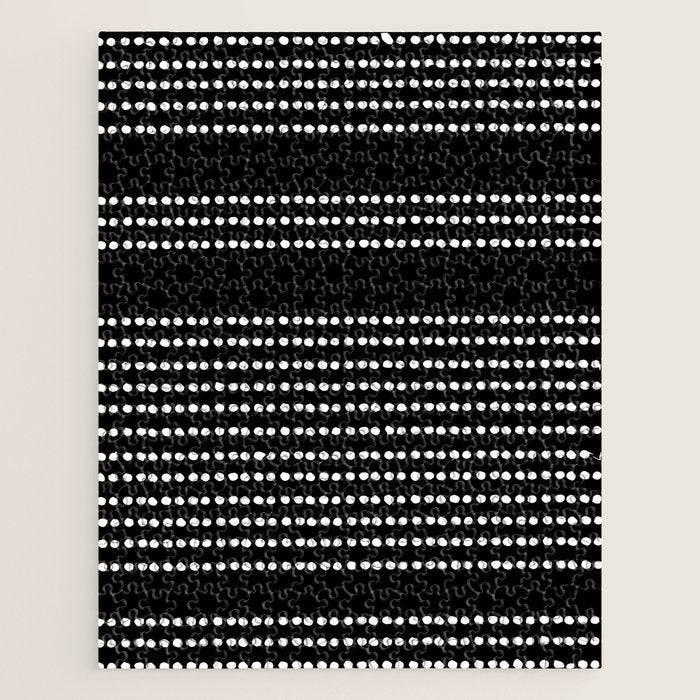 Spotted, African Pattern in Black and White Jigsaw Puzzle Gallery Image 1