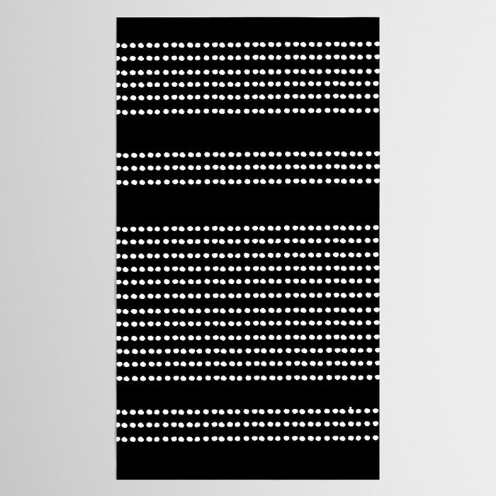 Spotted, African Pattern in Black and White Tablecloth Gallery Image 2