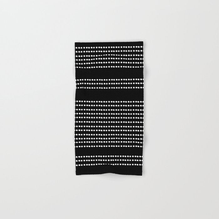 Spotted, African Pattern in Black and White Bath Towel Gallery Image 1