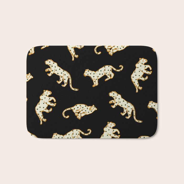 Leopard at Night Bath Mat Gallery Image 1
