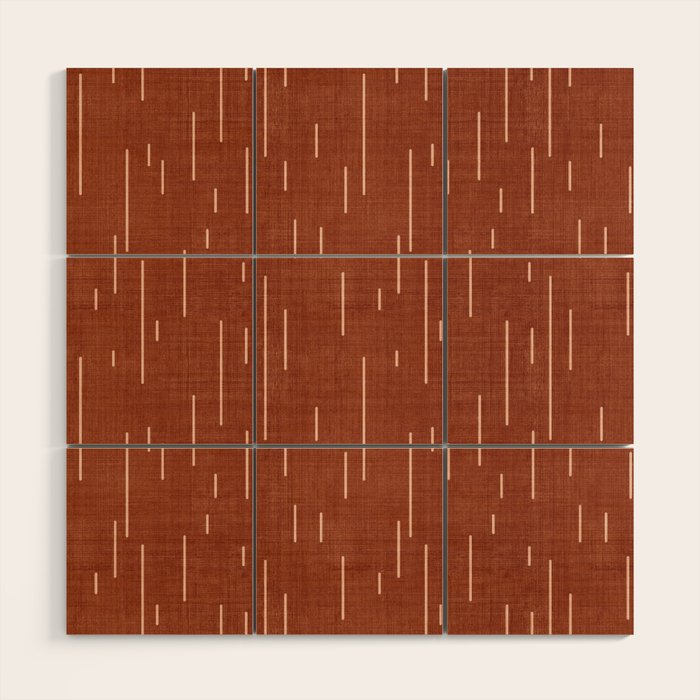 Downpour in Rust Wood Wall Art Gallery Image 1