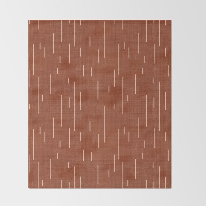 Downpour in Rust Throw Blanket Gallery Image 2