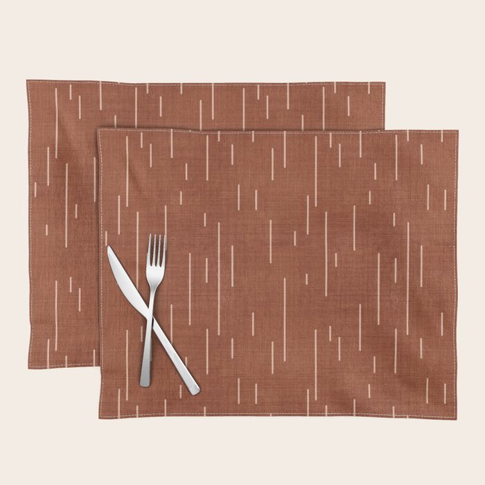 Downpour in Rust Placemat Gallery Image 1