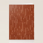 Downpour in Rust Stationery Card Gallery Image 2