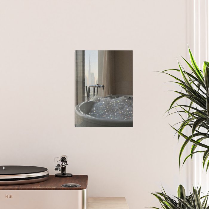 PERFECT MORNING | digital art collage by Yana Potter | bathroom aesthetic | chill and relax vibes  Poster Gallery Image 2