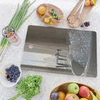 PERFECT MORNING | digital art collage by Yana Potter | bathroom aesthetic | chill and relax vibes  Cutting Board Gallery Image 2