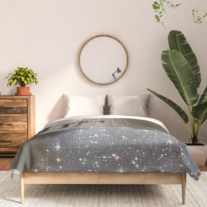 PERFECT MORNING | digital art collage by Yana Potter | bathroom aesthetic | chill and relax vibes  Comforter Gallery Image 3