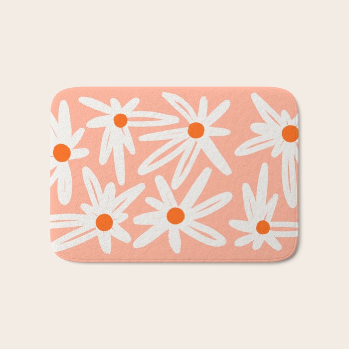Happy Daisies Bath Mat Gallery Image 1