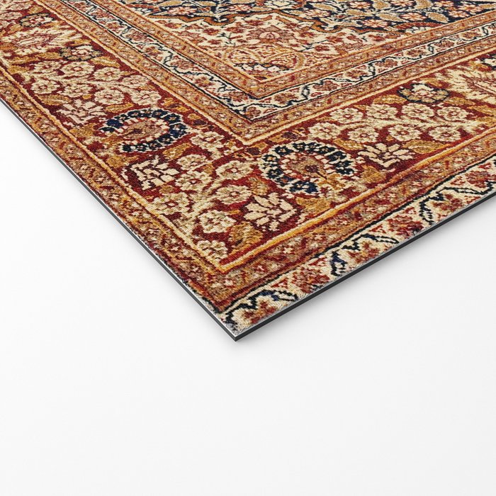 Tabriz  Antique West Persian Azerbaijan Carpet Print Welcome Mat Gallery Image 2