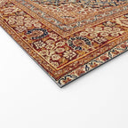 Tabriz  Antique West Persian Azerbaijan Carpet Print Welcome Mat Gallery Image 2