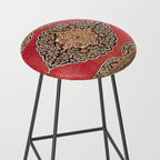 Tabriz  Antique West Persian Azerbaijan Carpet Print Stool Gallery Image 2