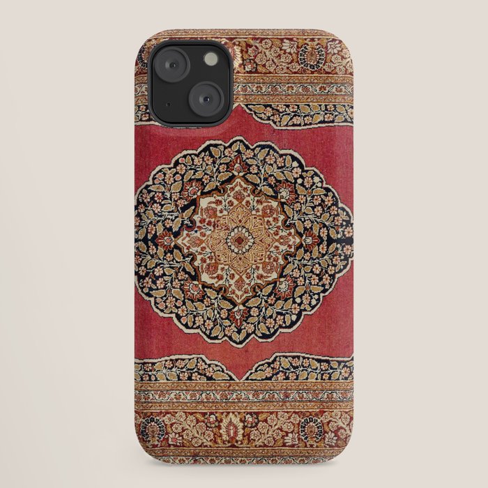 Tabriz  Antique West Persian Azerbaijan Carpet Print iPhone Case Gallery Image 18