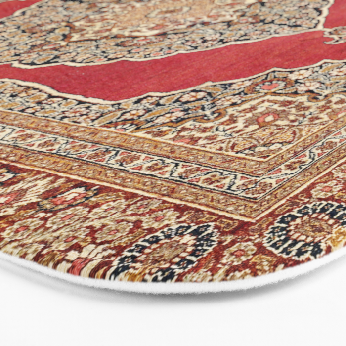 Tabriz  Antique West Persian Azerbaijan Carpet Print Bath Mat Gallery Image 3