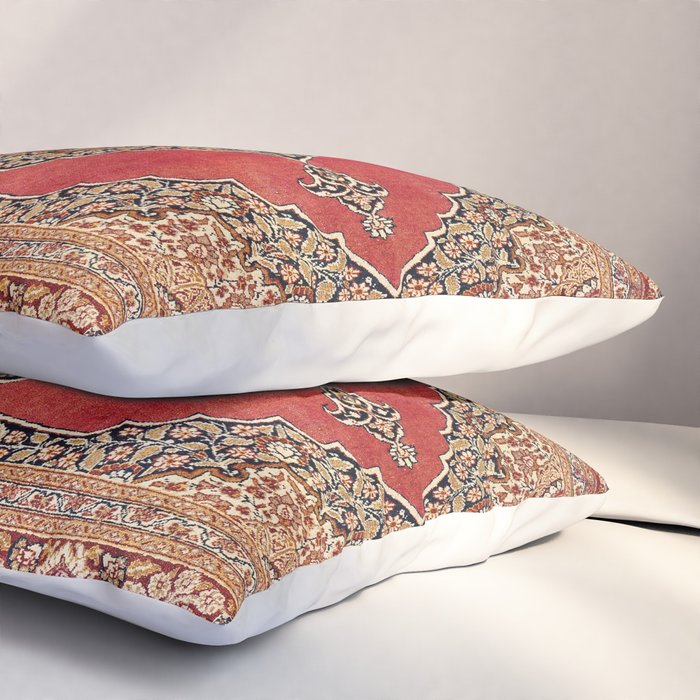 Tabriz  Antique West Persian Azerbaijan Carpet Print Pillow Sham Gallery Image 3