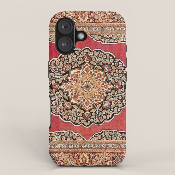 Tabriz  Antique West Persian Azerbaijan Carpet Print iPhone Case Gallery Image 1