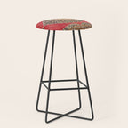 Tabriz  Antique West Persian Azerbaijan Carpet Print Stool Gallery Image 1