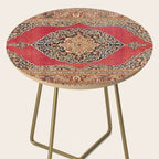 Tabriz  Antique West Persian Azerbaijan Carpet Print Side Table Gallery Image 2