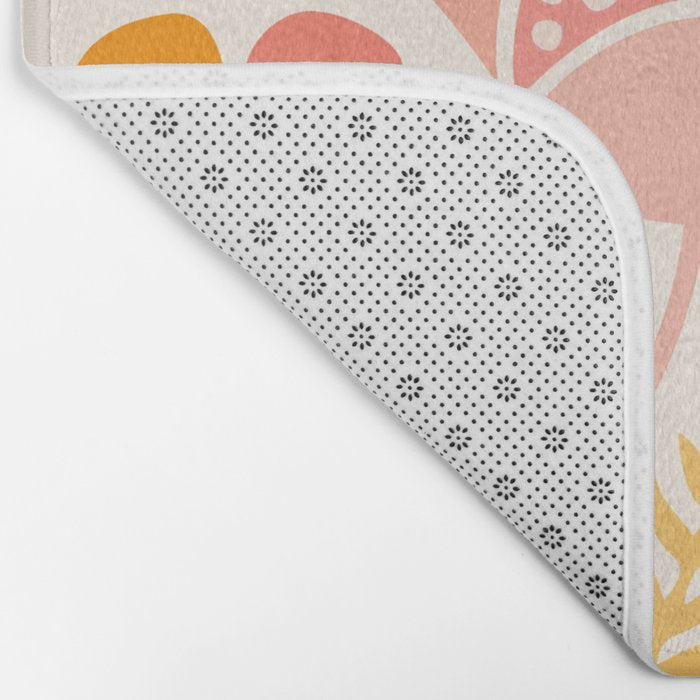 Floral Disco Party - 70s Style Wildflowers Bath Mat Gallery Image 2