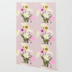 Flower market, Bern, Abstract botanical art Wallpaper Gallery Image 2