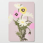 Flower market, Bern, Abstract botanical art Cutting Board Gallery Image 1
