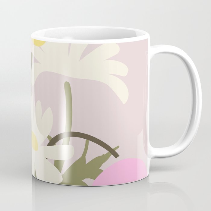 Flower market, Bern, Abstract botanical art Coffee Mug Gallery Image 1
