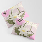 Flower market, Bern, Abstract botanical art Pillow Sham Gallery Image 3