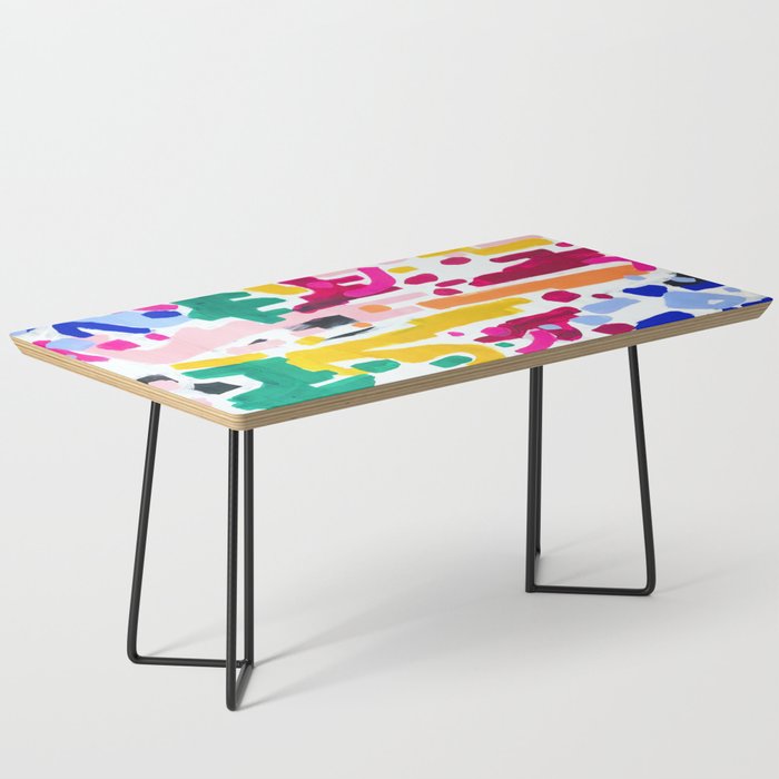 Candy In The Milky Way Galaxy Original Painting by Ejaaz Haniff Acrylic Painting Abstract Art Shapes Pattern Fun Colorful Shapes Coffee Table Gallery Image 1