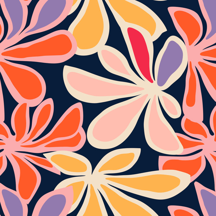 Abstract vintage flower art pattern Coffee Mug Gallery Image 2