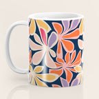 Abstract vintage flower art pattern Coffee Mug Gallery Image 3
