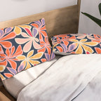 Abstract vintage flower art pattern Pillow Sham Gallery Image 2