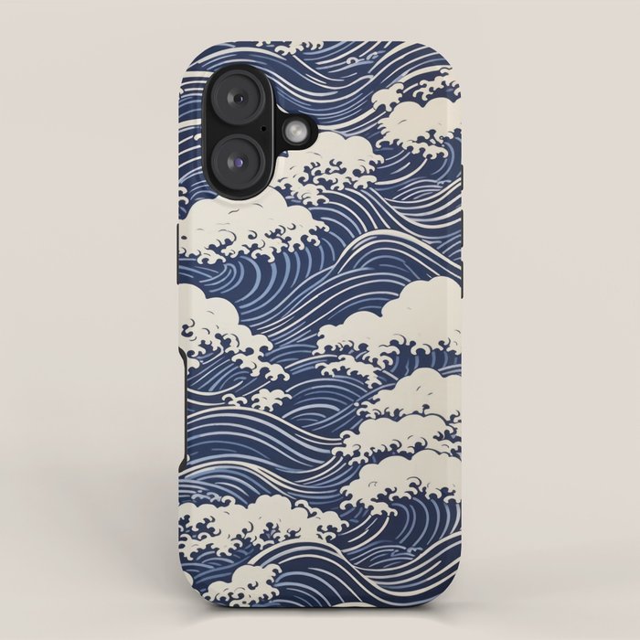 Endless Kanagawa Waves iPhone Case Gallery Image 1