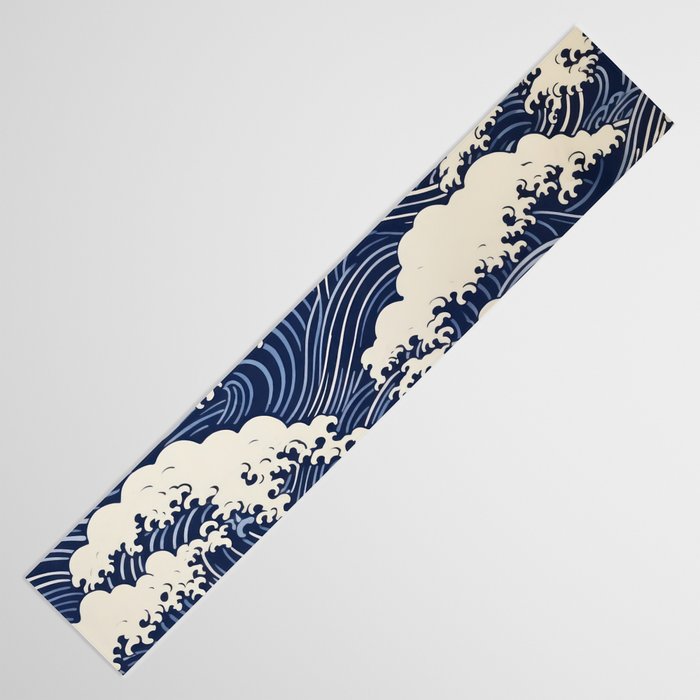 Endless Kanagawa Waves Table Runner Gallery Image 3