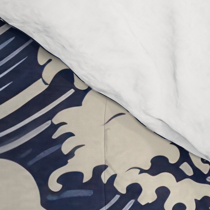 Endless Kanagawa Waves Comforter Gallery Image 4