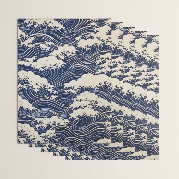 Endless Kanagawa Waves Wrapping Paper Gallery Image 3