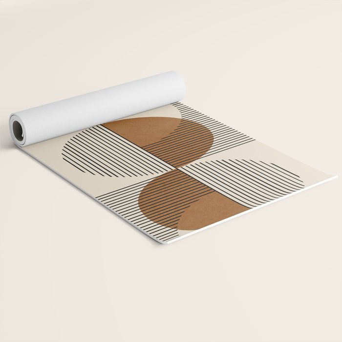 Abstraction_SUNSHINE_BALANCE_YINYANG_LINE_POP_ART_0630A Yoga Mat Gallery Image 2